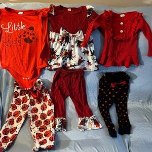 Adorable Ladybug Themed Baby Outfit Set